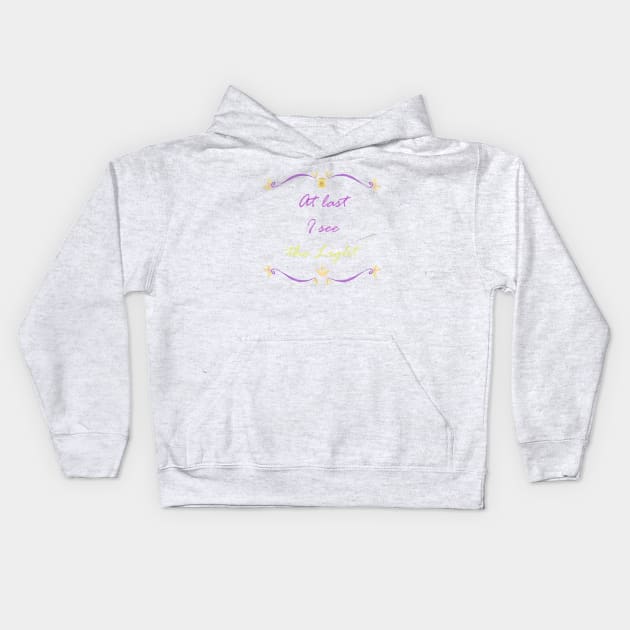 I See the Light Embroidery Kids Hoodie by wdwcec23